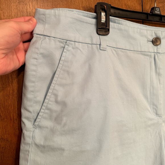 Loft Outlet Womens 16 Light Blue Mid Rose 6” Chino Shorts Cotton Twill - Picture 3 of 14